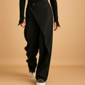 Asymmetric Baggy Pants for Women | Comfortable Cotton Blend | Casual Streetwear Style | Versatile Everyday Wear