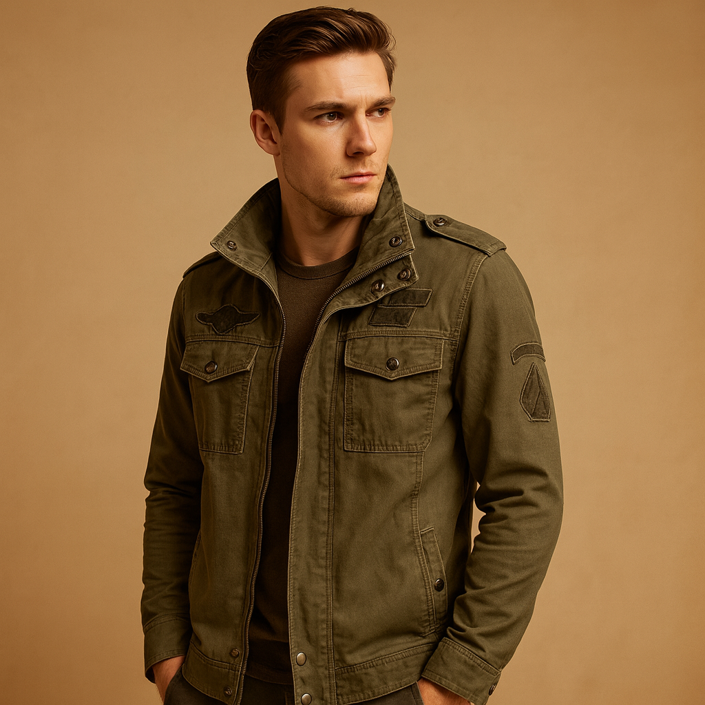 Men's Long Sleeve Biker Jacket | Durable Leather | Classic Motorcycle Style | Perfect for Riding and Casual Wear