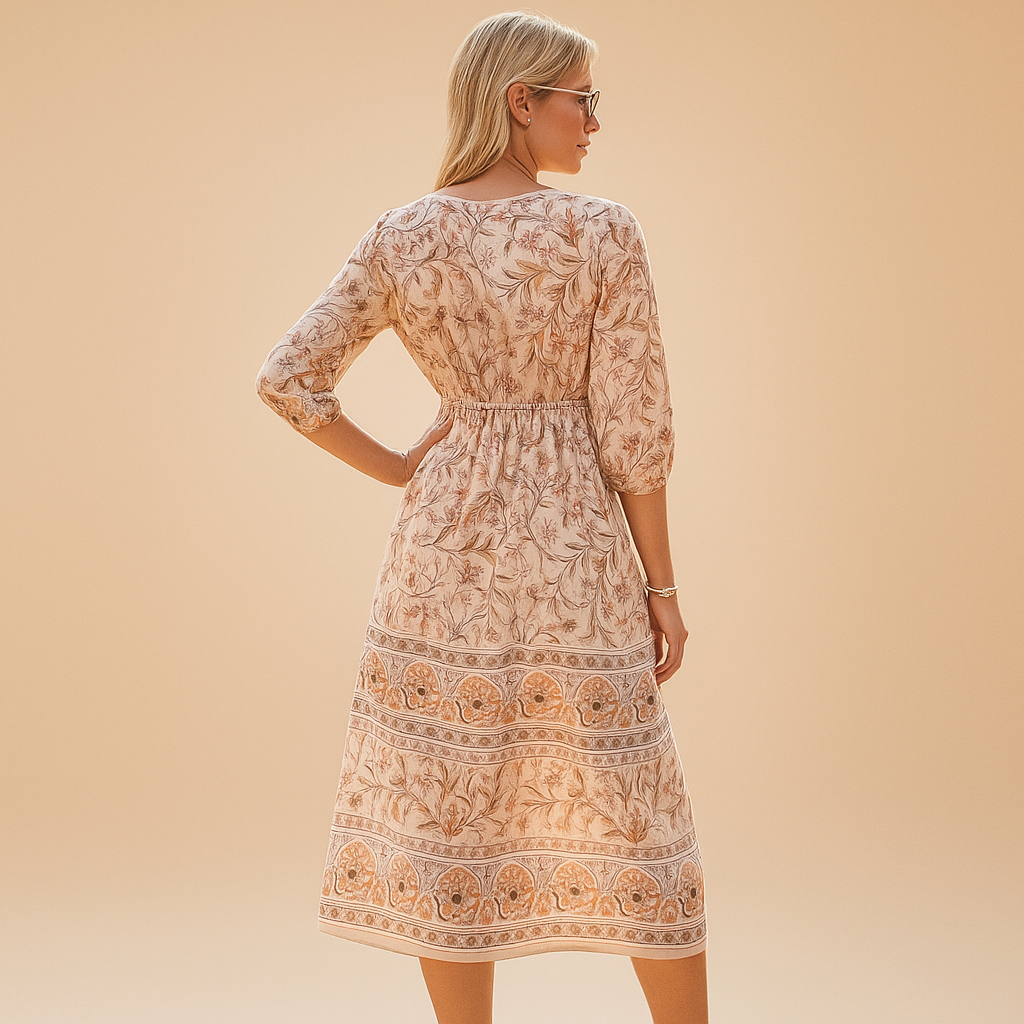 Bohemian Summer Dress for Women | Lightweight Fabric | Casual Style | Perfect for Beach or Outdoor Events