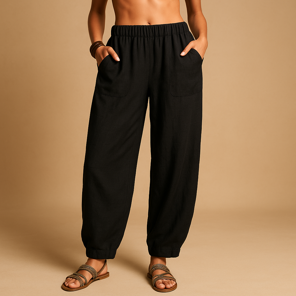 High-Waist Boho Summer Pants for Women | Lightweight, Casual, Comfortable Fit for Everyday Wear