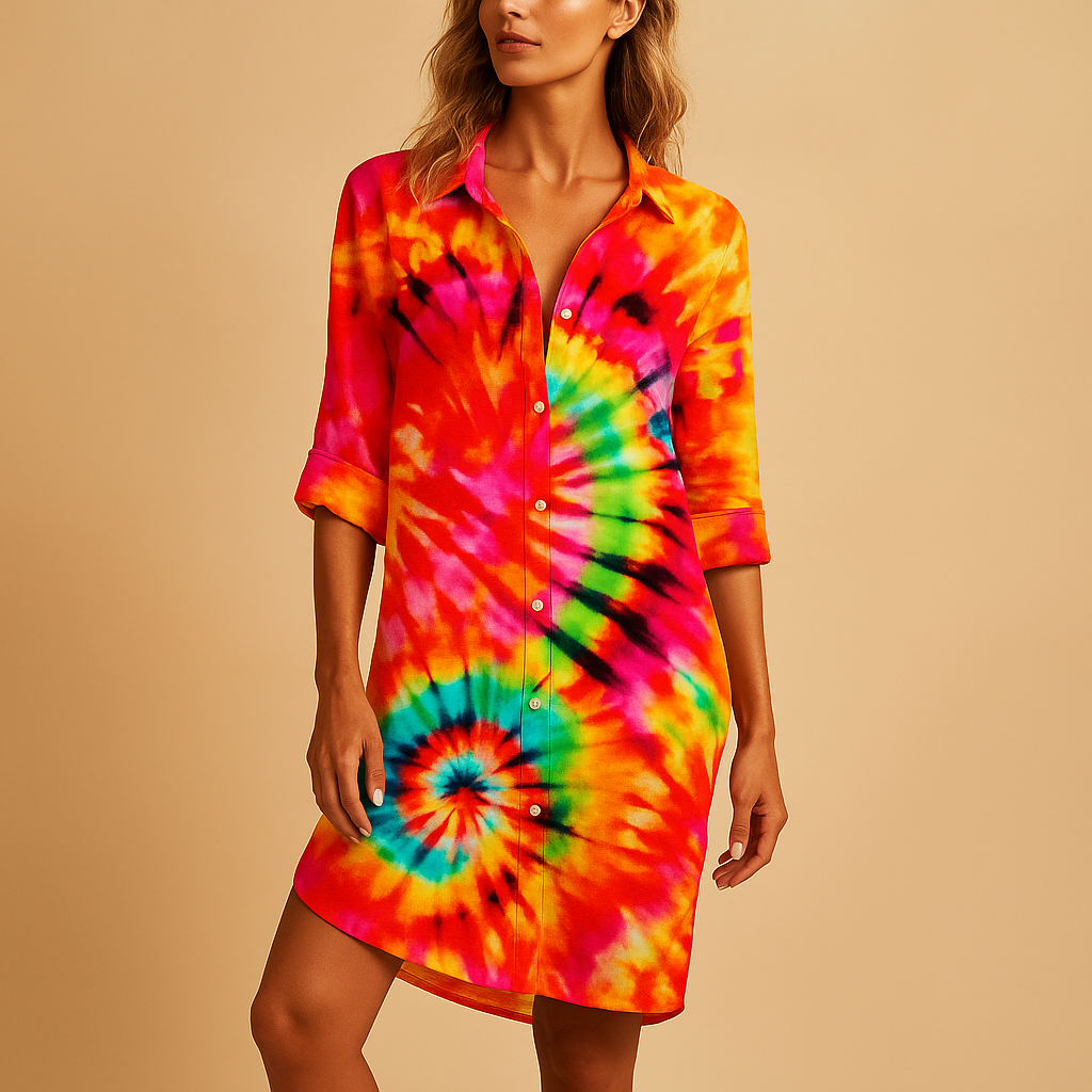 Boho V-Neck Summer Dress for Women | Lightweight Cotton Casual Wear
