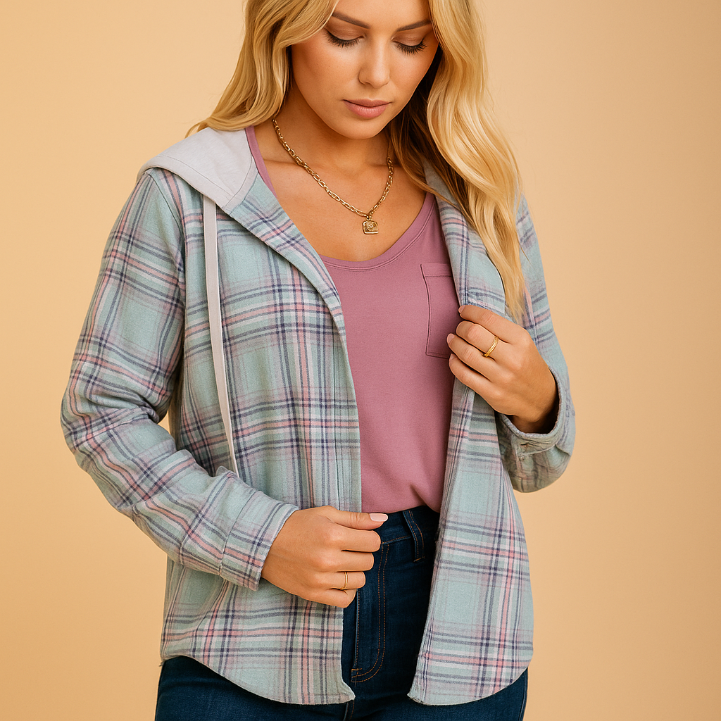 Women's Casual Button-Up Jacket | Lightweight Fabric | Versatile Everyday Wear | Available in Multiple Colors