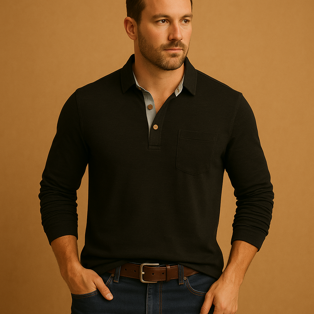 Men's Casual Cotton Shirt with Chest Pocket - Comfortable Everyday Wear, Versatile Style