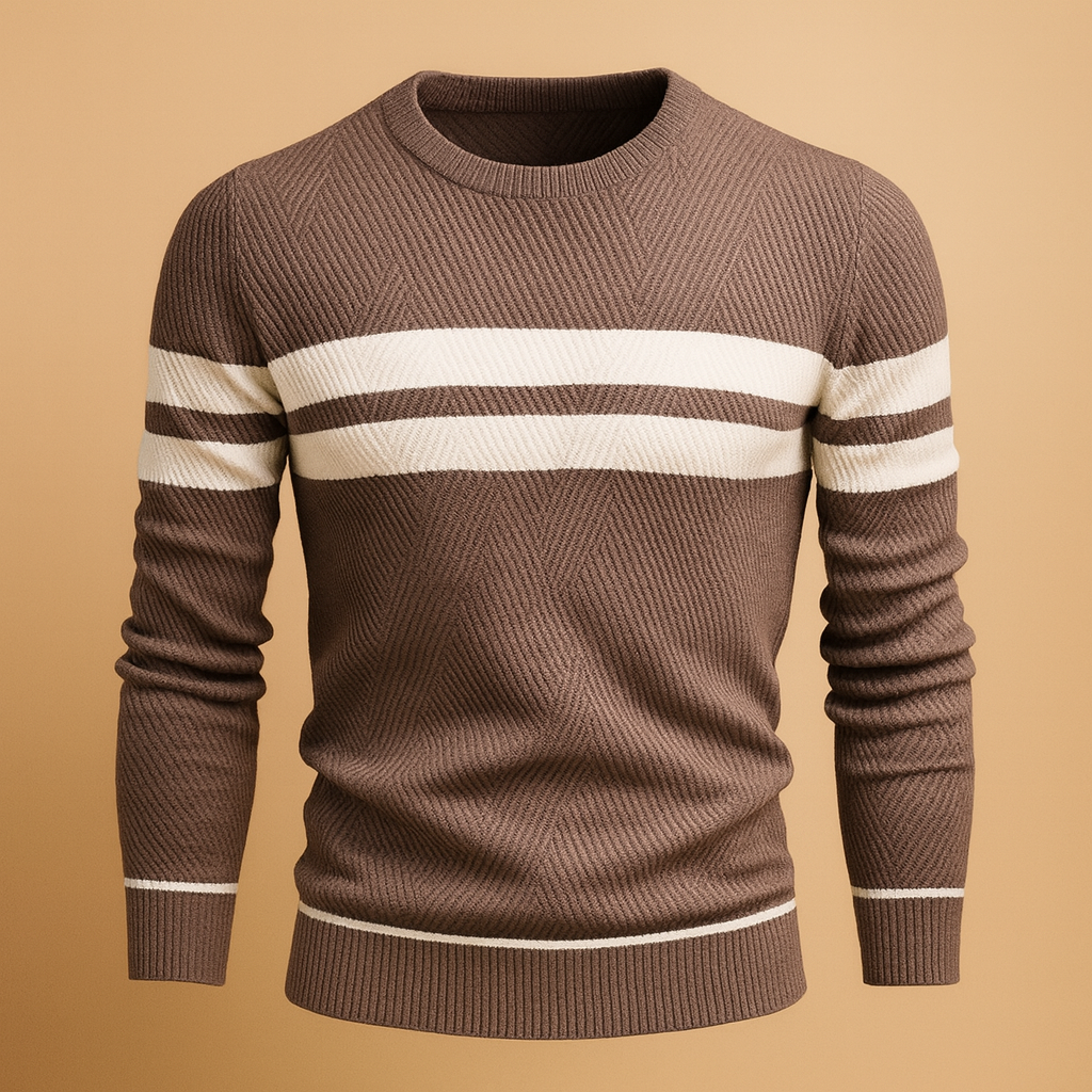 Men's Casual Round-Neck Sweater | Soft Knit Fabric | Everyday Wear | Versatile Style for All Seasons