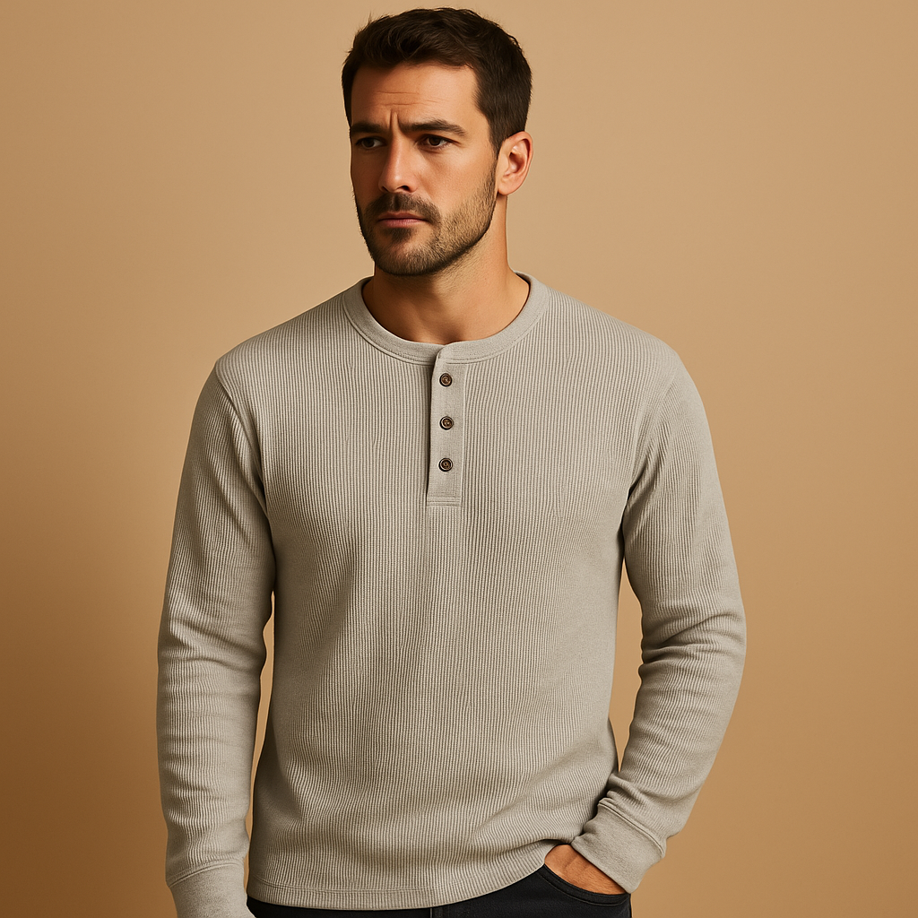 Men's Casual Long Sleeve Shirt - Comfortable Cotton Blend - Versatile Everyday Wear - Available in Multiple Colors