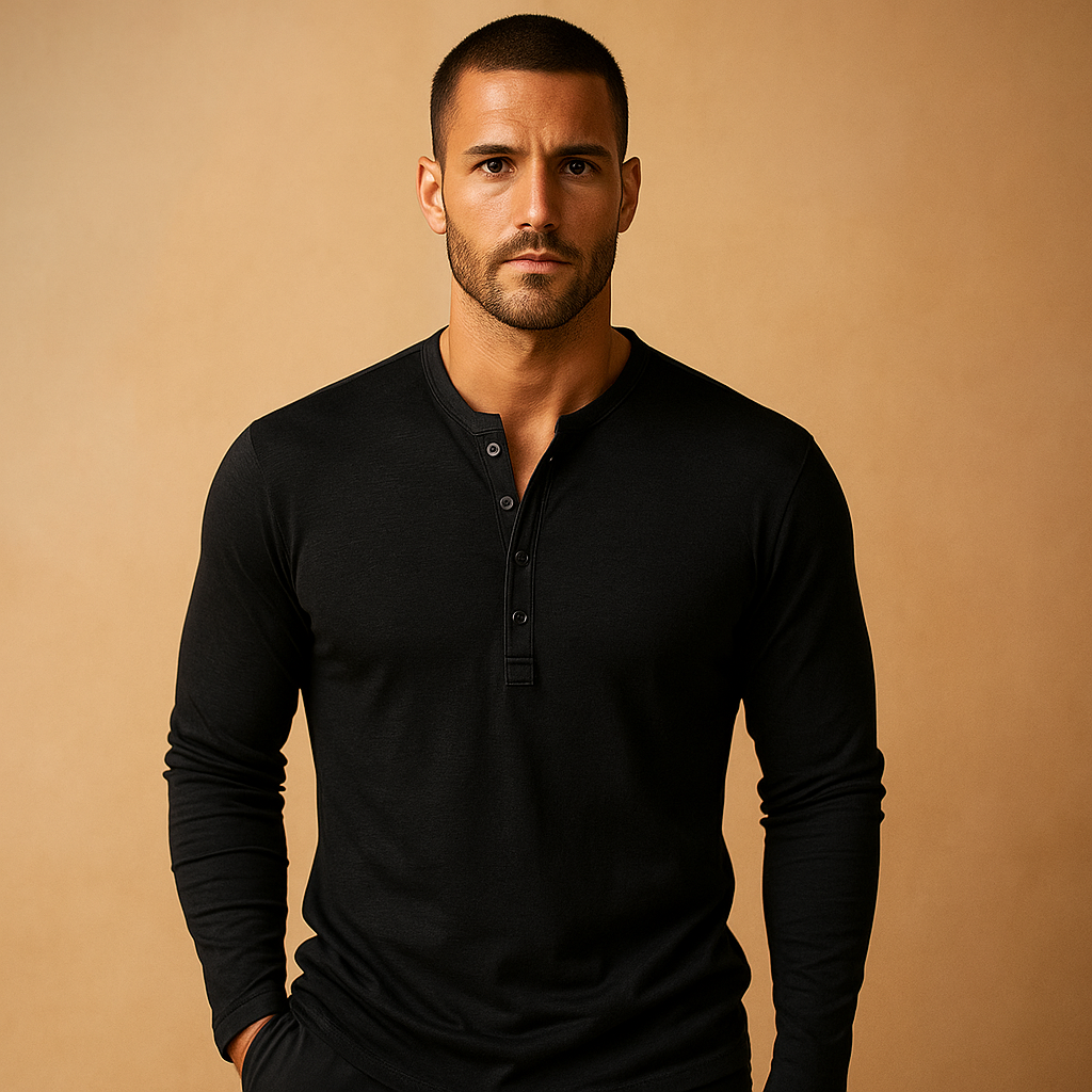 Men's Classic Long Sleeve Shirt | Cotton Blend | Casual Wear | Versatile Fit