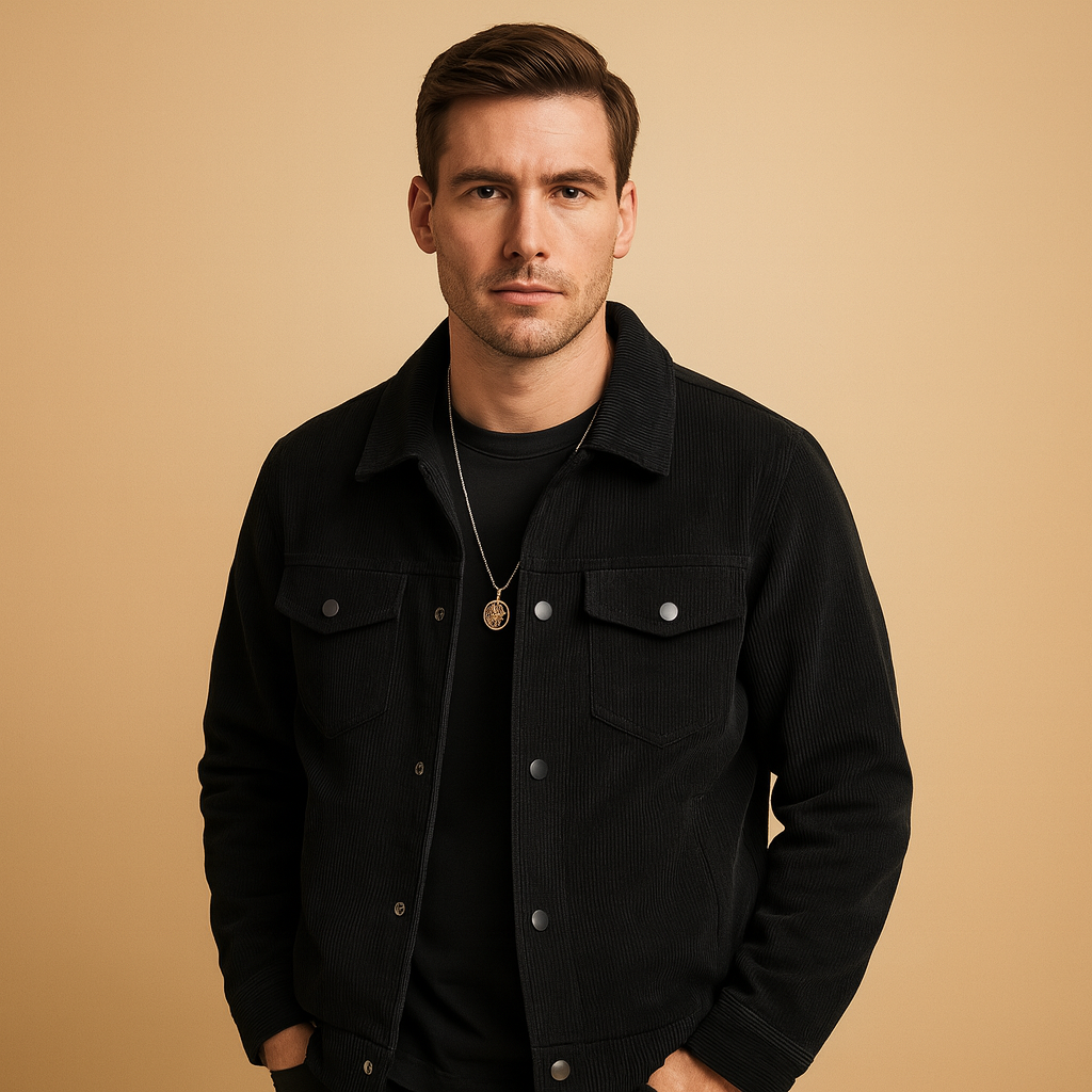 Men's Corduroy Jacket | Classic Design | Casual Outerwear | Versatile Layering Piece