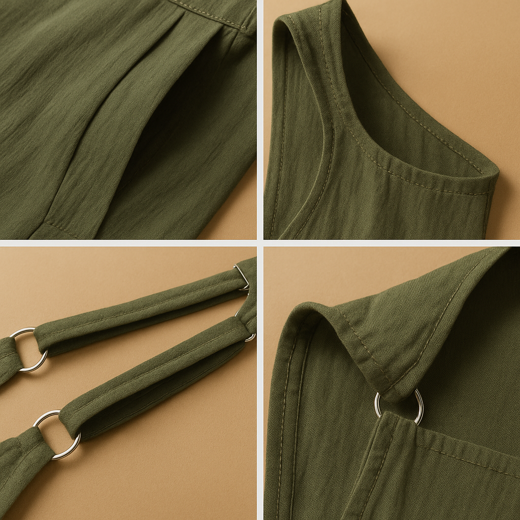 Cotton Linen Summer Jumpsuit for Women | Casual Sleeveless Design for Everyday Wear