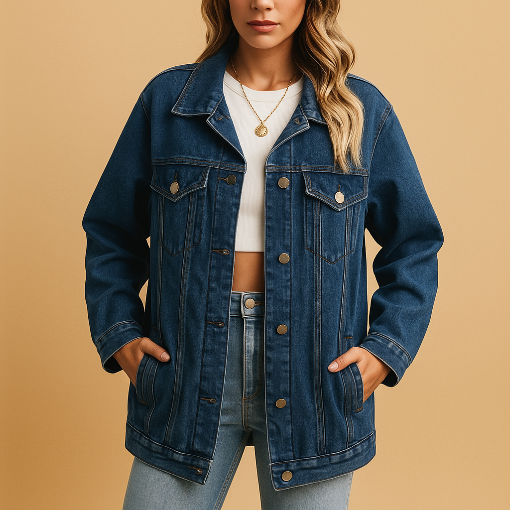 Women's Denim Winter Jacket | Warm, Stylish Outerwear for Cold Weather