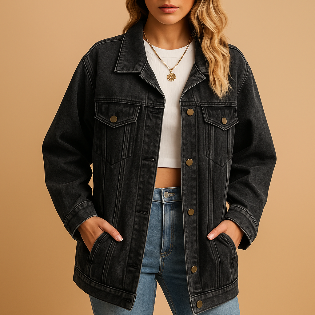 Women's Denim Winter Jacket | Warm, Stylish Outerwear for Cold Weather