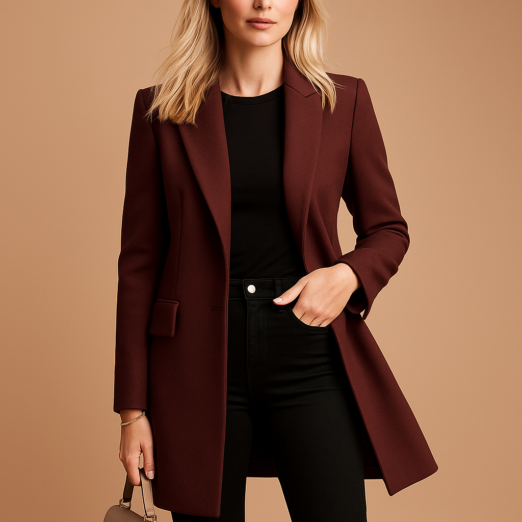 Double-Breasted Women's Trench Coat | Classic Style | Water-Resistant Fabric | Perfect for Spring and Fall