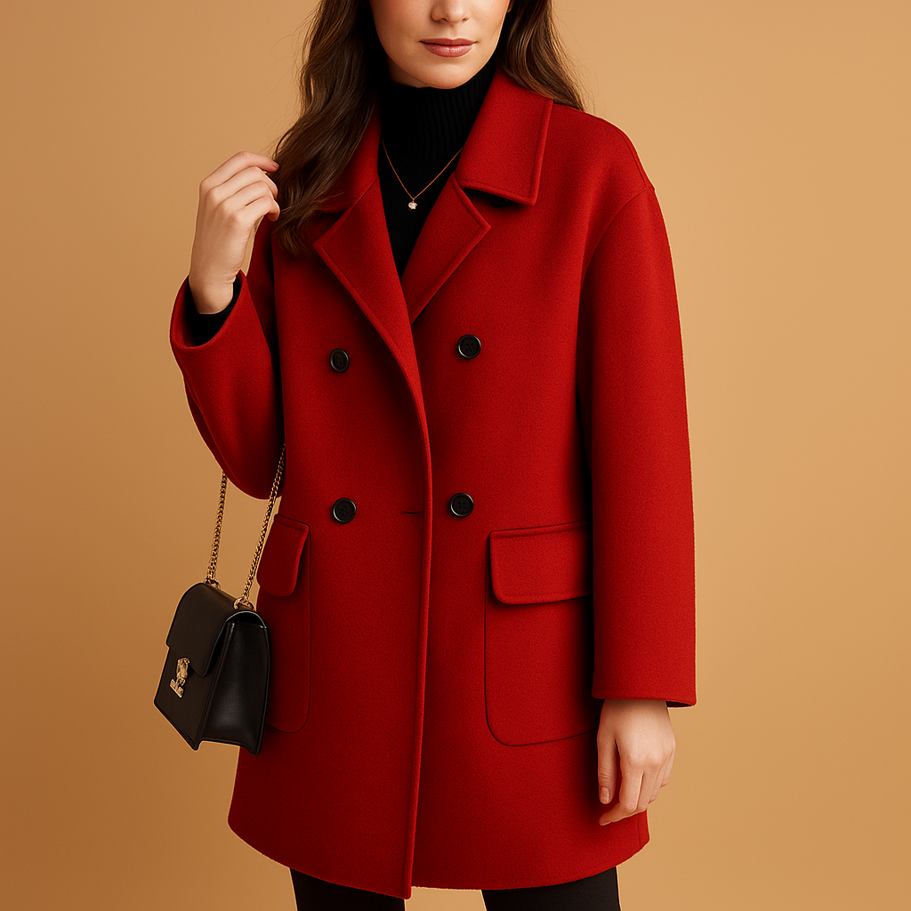 Long Women's Coat | Elegant Design | Warm Fabric | Perfect for Winter Outings