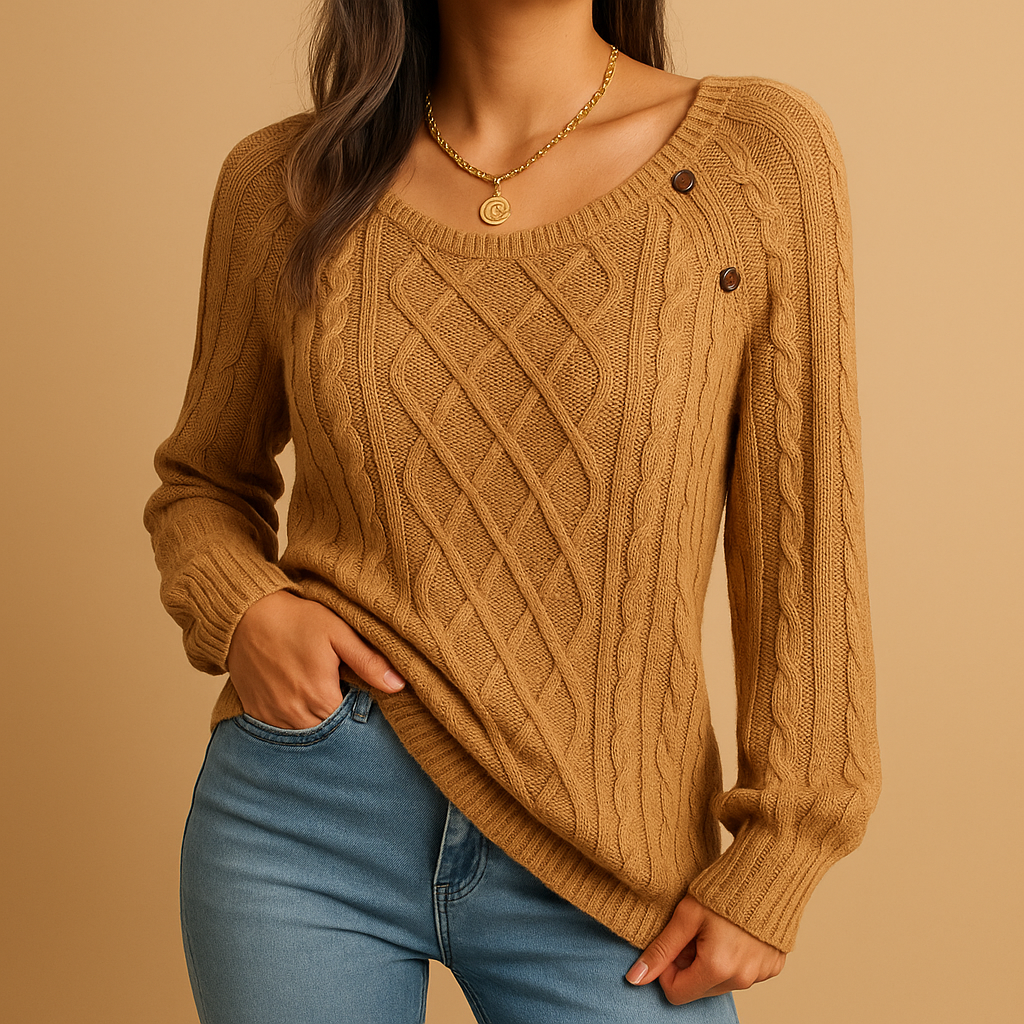 Ribbed Knit Sweater for Women | Elegant Design | Casual Wear | Soft Fabric | Perfect for Layering