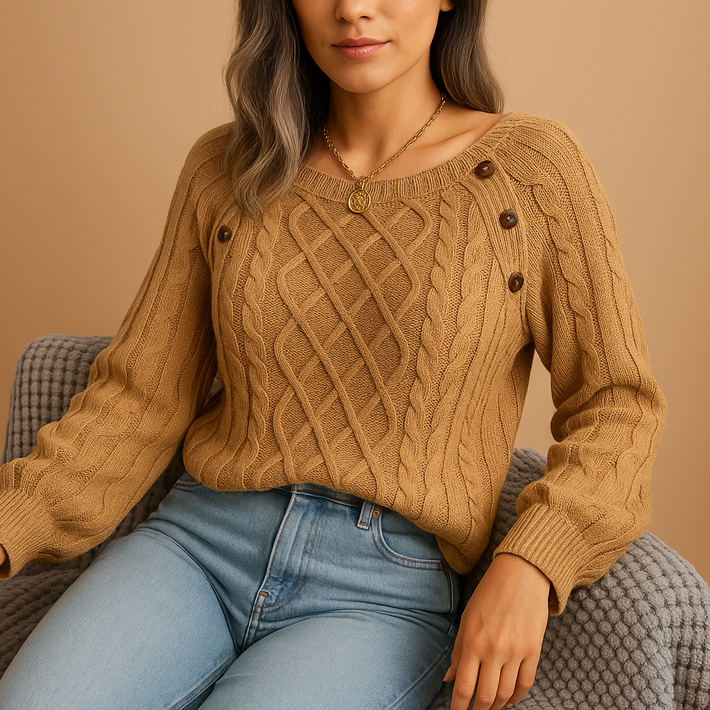 Ribbed Knit Sweater for Women | Elegant Design | Casual Wear | Soft Fabric | Perfect for Layering