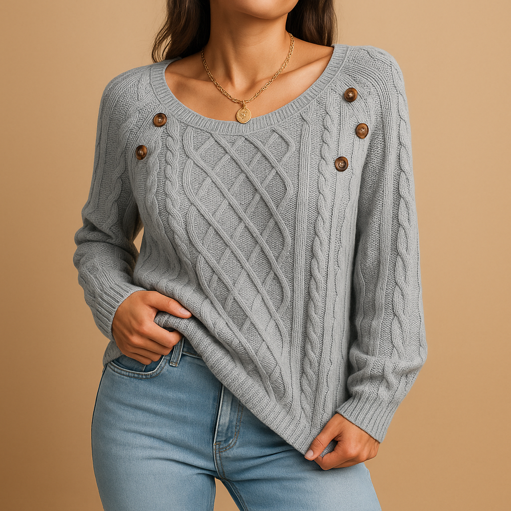 Ribbed Knit Sweater for Women | Elegant Design | Casual Wear | Soft Fabric | Perfect for Layering