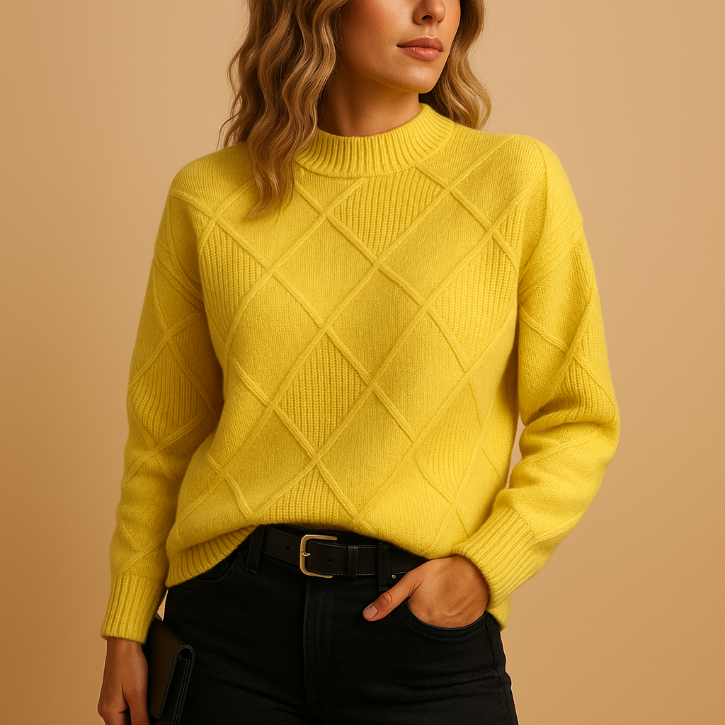 Women's Turtleneck Knit Sweater | Elegant Design | Cozy Winter Wear | Soft Fabric for Everyday Comfort