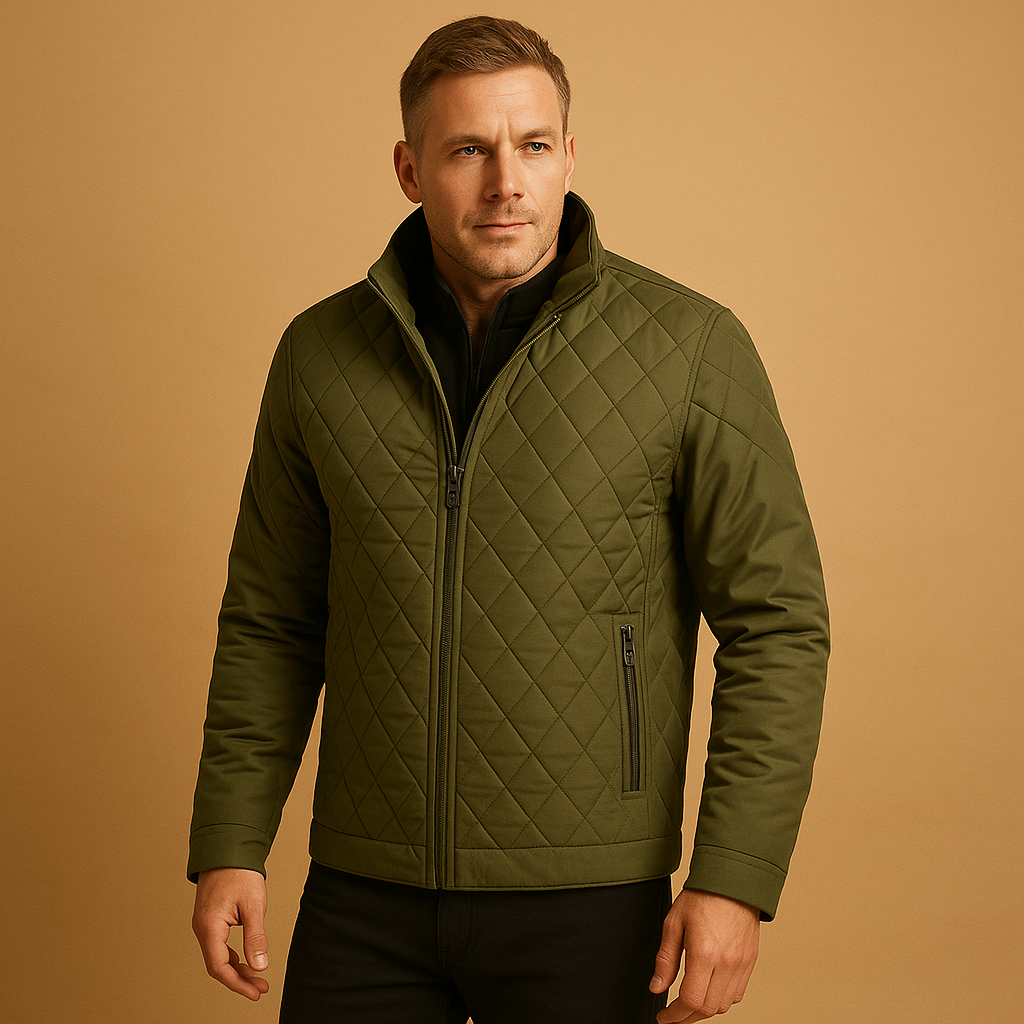Men's Elegant Winter Coat - Warm Wool Blend - Classic Design for Cold Weather Wear