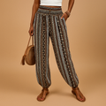 High Waist Boho Pants for Women | Comfortable Lightweight Fabric | Casual Summer Wear | Lila Design