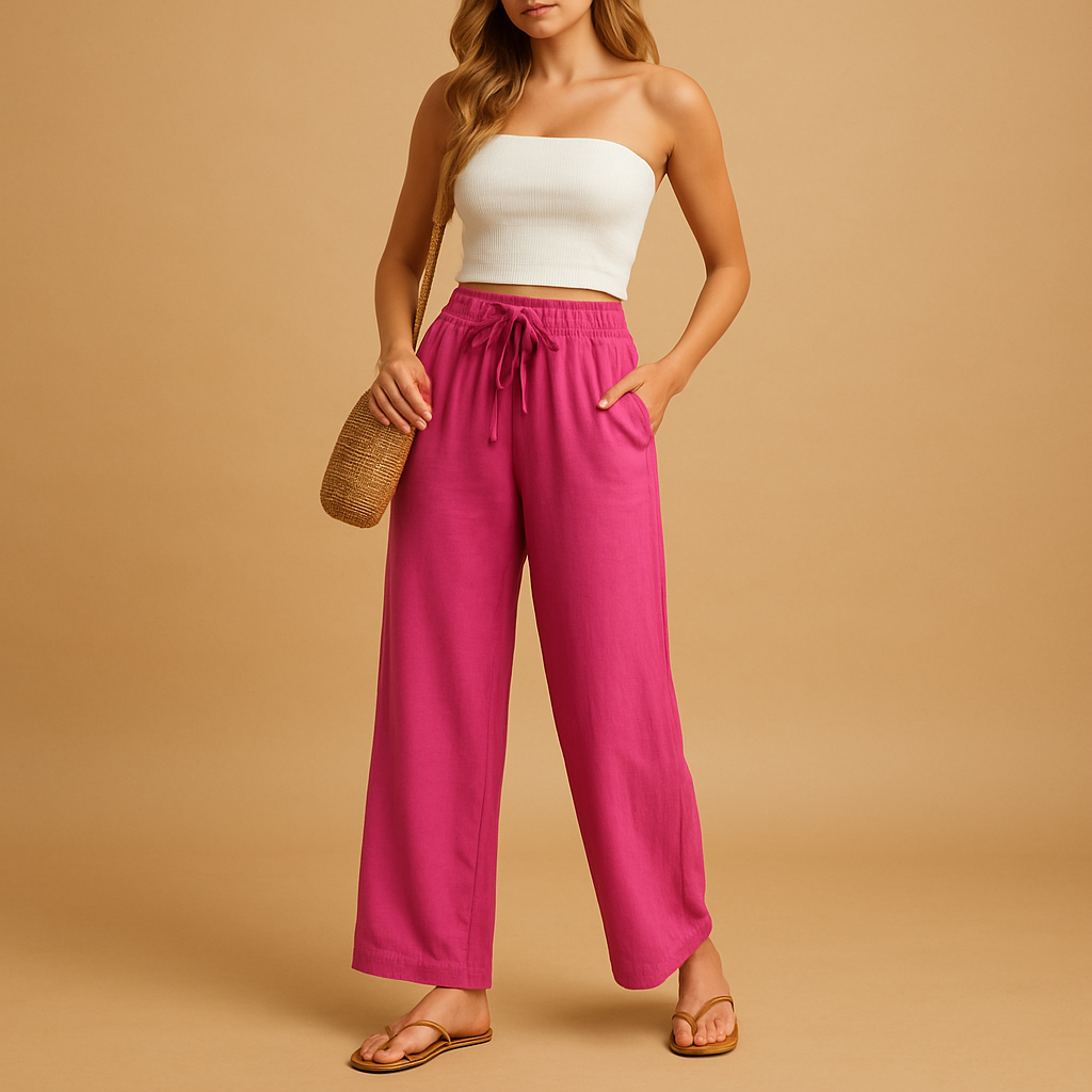 High Waist Women's Lounge Pants | Soft Fabric | Casual Comfort Wear | Ideal for Relaxation and Home Use